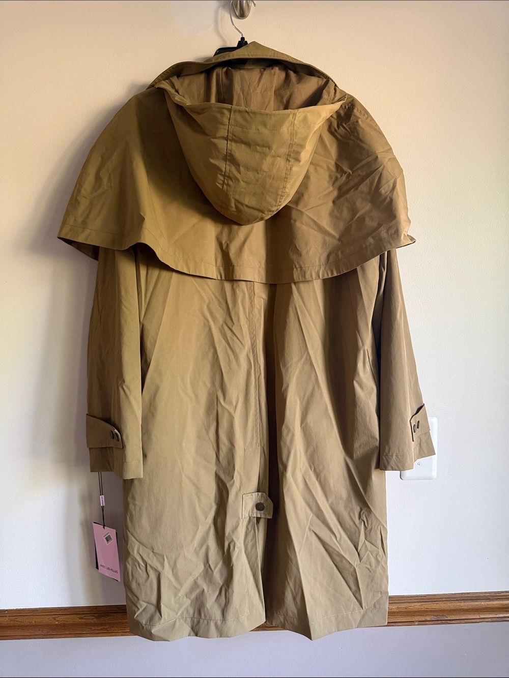 Avec Les Filles Hooded Cape Raincoat - Picture 10 of 10